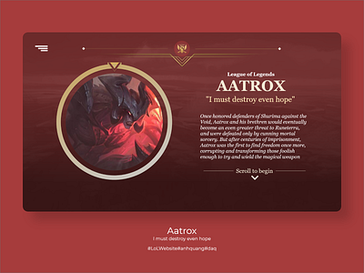 Aatrox uidesign webdesign