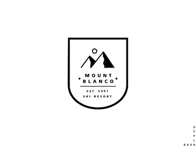 Ski resort logo branding daily logo daily logo challenge flat illustration illustrator logo challenge logo design minimal ski resort logo vector