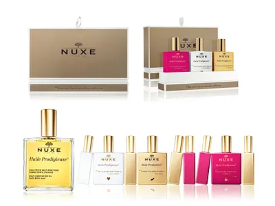 Nuxe - Gift Set art design art direction art direction design beauty fashion graphic art graphic artist graphic design graphic designer luxury packaging packaging packaging design