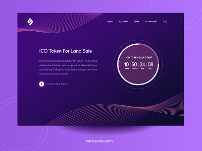 ICO Token Sale 10clouds bitcoin codezeros cryptocurrency dark dark theme design ethereum ico ico token portal sale token token sale trading ui uiux user experience user interface web design