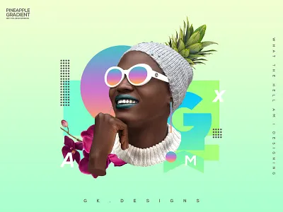 Vacation poster | artistic floral fresh gradient photoshop poster print