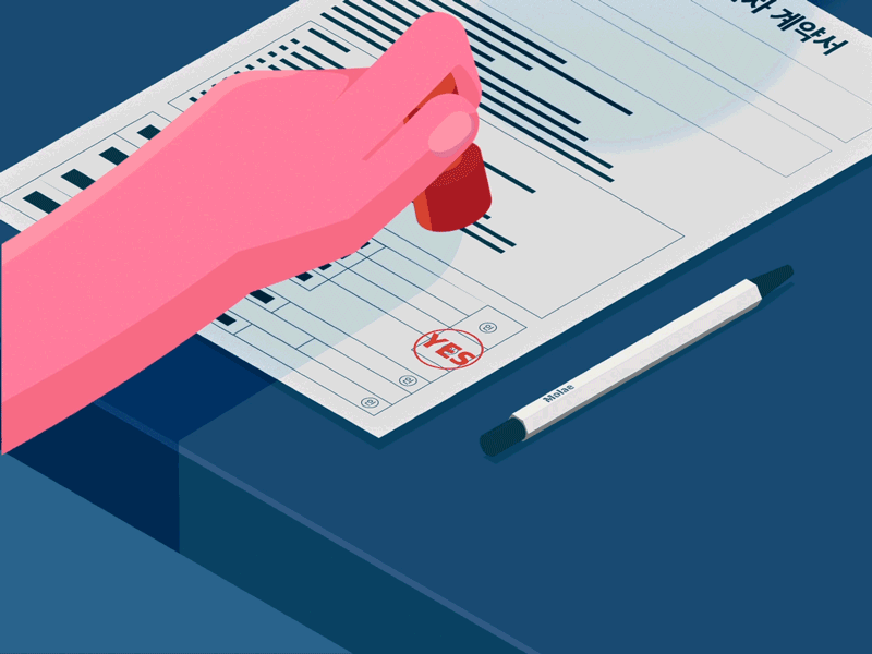 contract character character animation gif gif animation illustration motion motiongraphics