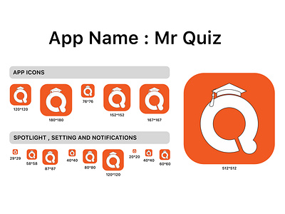 Quiz Application Icon application aravindakshan.g.j dribbble figma icon design iconography icons illustrator ios app logo notification quiz app settings sketch spotlight uidesign