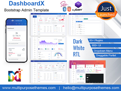 DashboardX Bootstrap Admin Template admin dashboard admin panel admin template crm portal dashboard design hrms sass ui framework uid ux ui