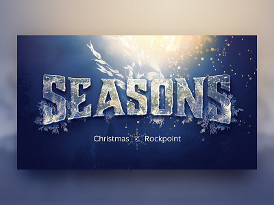 Seasons Christmas Series christmas church frost holiday ice melt season sermon graphic sermon series typography