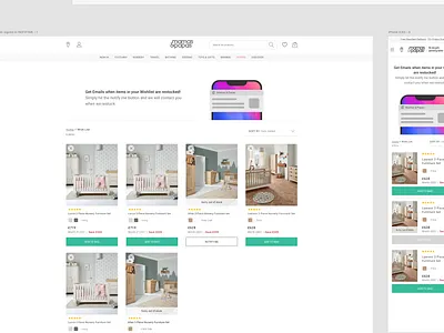 Mamas & Papas - Wish List Concept app app design brand brand design branding branding design clean conecpt design ecommerce ecommerce shop flat ios minimal minimalist ui ux wishlist xd xd design