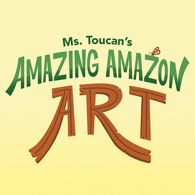 Ms. Toucan's Amazing Amazon Art amazon books illustration ipadpro jungle kidlit kidlitart lettering picture book picturebook typogaphy