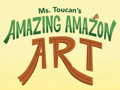 Ms. Toucan's Amazing Amazon Art amazon books illustration ipadpro jungle kidlit kidlitart lettering picture book picturebook typogaphy