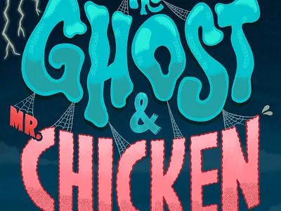 The Ghost & Mr. Chicken chicken don knotts ghost halloween illustration ipad pro lettering retro spooky