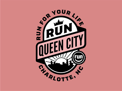 Queen City Badge badge badge design branding graphic design logo logo design vector