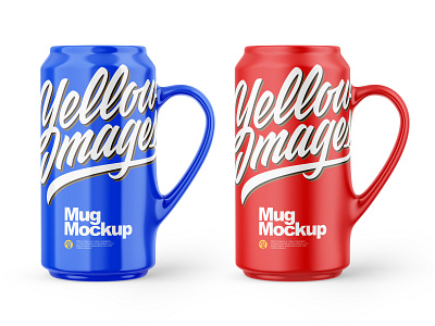 Mugs Mockups branding coca cup glossy graphic matte mockup mockup design mockups mug tamplate yellowimages