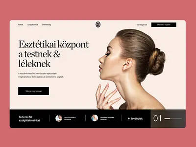 Aesthetic Centre Website Redesign beauty clinic design ecommerce elegant minimal typography ui women