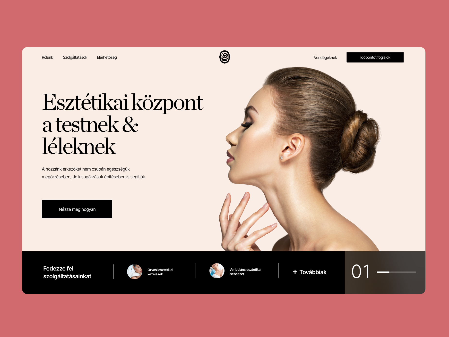 Example of Aesthetic Centre Website Redesign