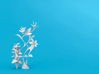 Mindshifts / Blue blue minimal monochromatic papercraft photography retouching white