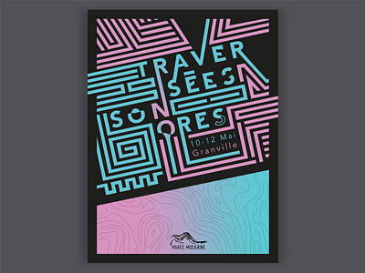 Traversées Sonores festival graphicdesign illustrator music print