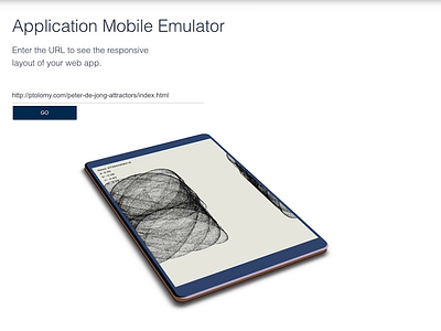 Chaos Theory - Application Mobile Emulator android application chaos theory dataviz ios lorenz attractor mobile ui peter de jong attractors quantum mechanics quantum supremacy science illustration scientific american strange attractor strange attractor