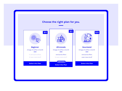 Daily UI 030 :: Pricing 030 coffee daily ui daily ui 030 day 030 illustration minimal minimalist monochrome pricing ui