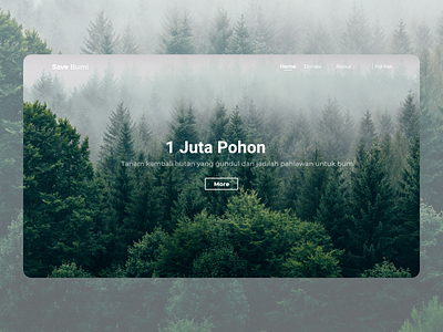 Forest Reforestation Web Design Exploration forest interface reforestation ui uidesign uiux web web design webdesign website