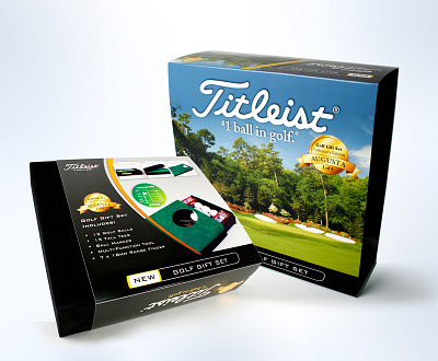 Titleist Golf brand engagement branding consumer goods design functionality giftbox graphic design package design print design