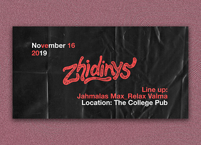 Banner for a party "Zhidinys" @chilli @design @illustration banner banner design branding illustrator typography