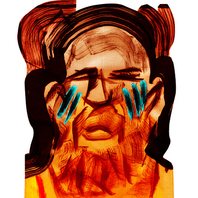 prophet expressionism illustration portrait