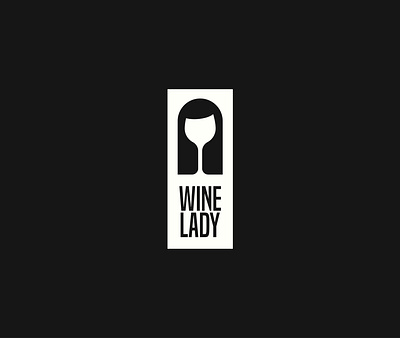 Wine lady alcohol clever dual meaning logo wine wine bottle wine glass wine label