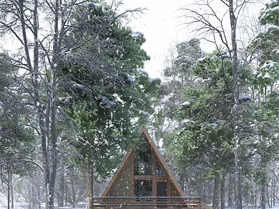 Woodland Cabin - Snow