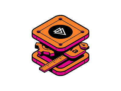 Pluralsight: Design System Sticker illustration pluralsight