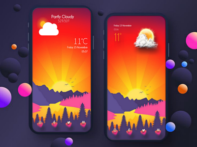 Widget home home ui wallpaper theme android