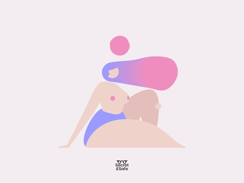 Winter Sun aftereffects character curvy design female gif illustration loop motion design simple