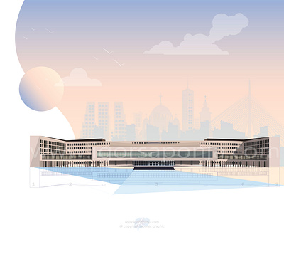 Palace of Serbia by Igor Saponja 2019 adobeillustator branding graphic design illustration illustrator logo logo design typography ui ux vector