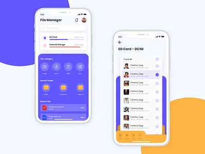 File Manager App adobexd app explorer file file app ui file management file management app file manager files interface madewithxd management app ui design