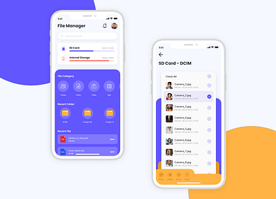 File Manager App adobexd app explorer file file app ui file management file management app file manager files interface madewithxd management app ui design