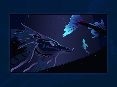 Fantasy Story 12 | Storytelling Illustrations 2d abstract art cartoon character dark dragon fantasy horror illustration night