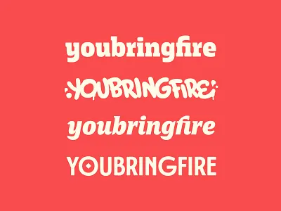 youbringfire logotypes handlettering identity lettering logotype type type design typeface typography