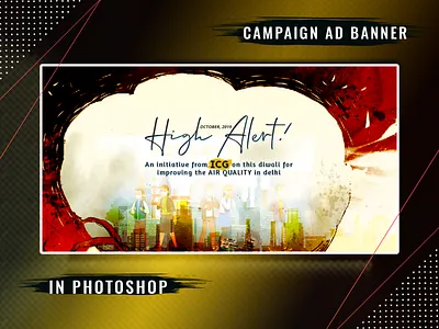 Air Pollution Delhi campaign Ad banner campaign design design photoshop social media socialmediaads