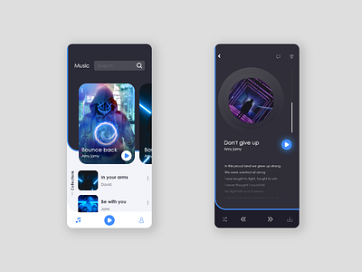 DailyUI#002 : Music App Interface adobe xd app design bangalore beats inspiration modern music redesign songs ui uidesign uiux