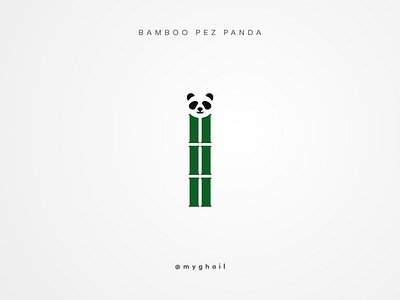 Panda | Daily Logo Challenge #3 art bamboo branding creative dailylogochallenge design icon illustration logo minimal minimalism panda panda bear panda logo pez