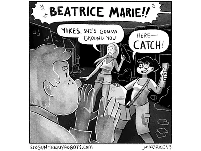 Day 30 - Catch black and white cartoon comic comics digital digital art illustration inktober procreate young adult