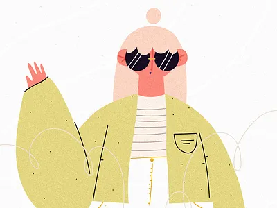 Hey doodle girl girlpower illustration wacom