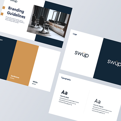 Swup - Brand Guidelines brand book brand identity branding colors design imagery typography visual design