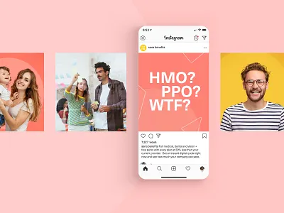 Sana Benefits | Instagram brand design design experience design instagram instagram post instagram template marketing mobile photography social media