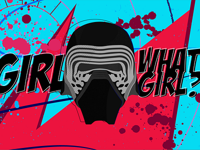 Kylo Ren comic book graphicdesign kylo kylo ren star wars vector vector illustration