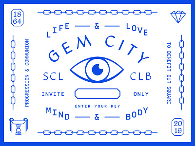 Gem City Social Club diamond eye fountain invite social club