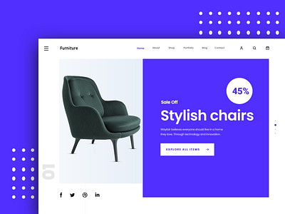 Furniture Exploration agency website app design app designer commerce ecommerce landingpage mobile app design online shop uidesign user interface uxdesign website