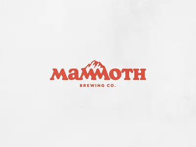 Mammoth Brewing Company Logo Concept beer brand branding brewery logo mountain