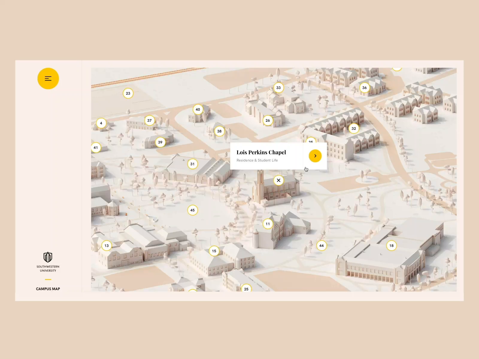 Example of Southwestern University Campus Map | Site Walkthrough