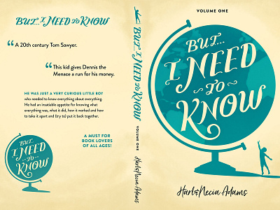 But I NEED To KNOW book cover design illustration lettering