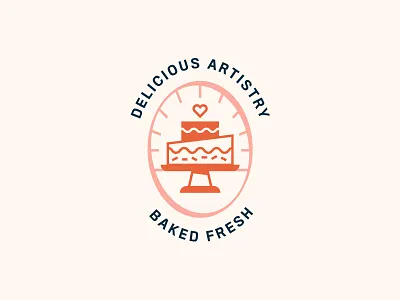 Mafalda's Cakery branding design flat icon illustration logo vector