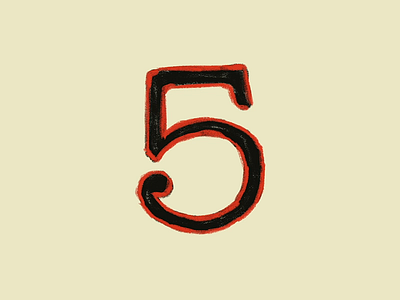 5 years! 5 5 years anniversary masonry type typography